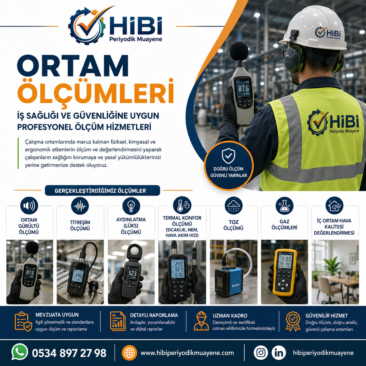 Ortam Ölçümü - Ortam Ölçüm Hizmetleri - İş Hijyeni Ölçü